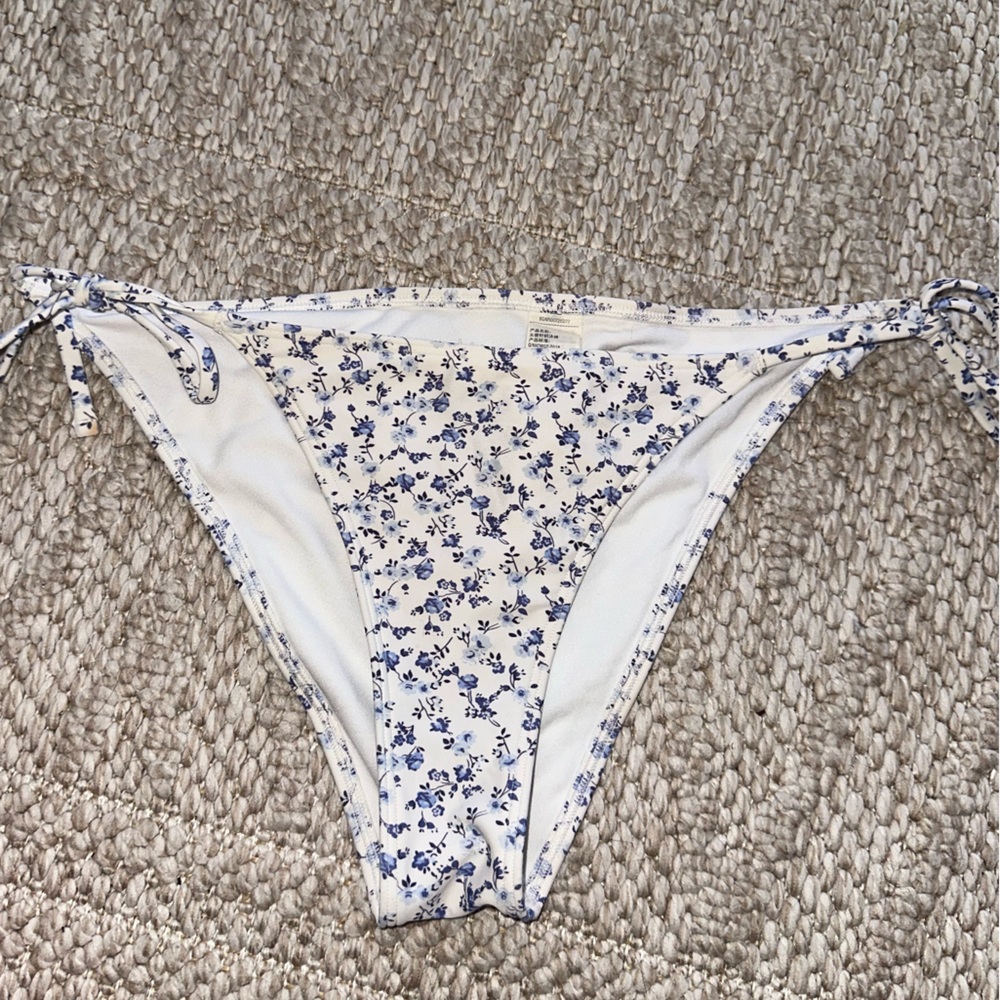 Hollister Blue Floral Bikini Bottom